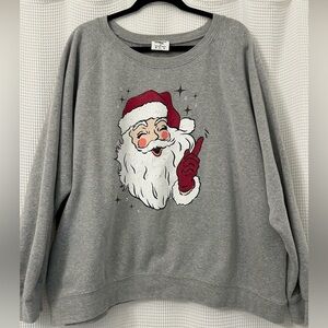 Living Fully Co. by Mallory Ervin Santa Claus Sweatshirt